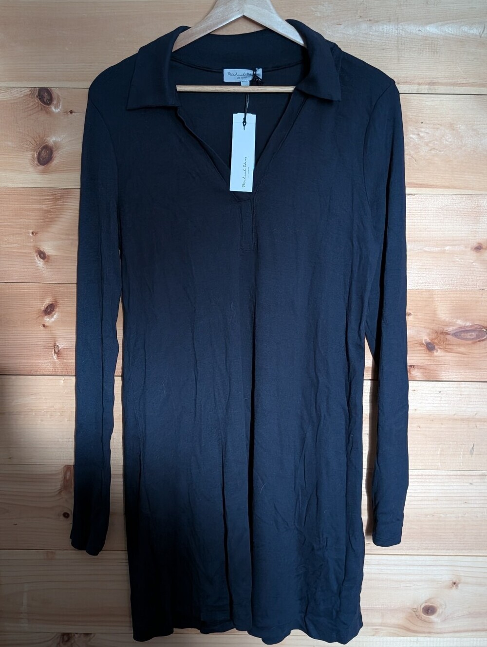 Micheal Starr Polo Dress * Large * Navy * NWT